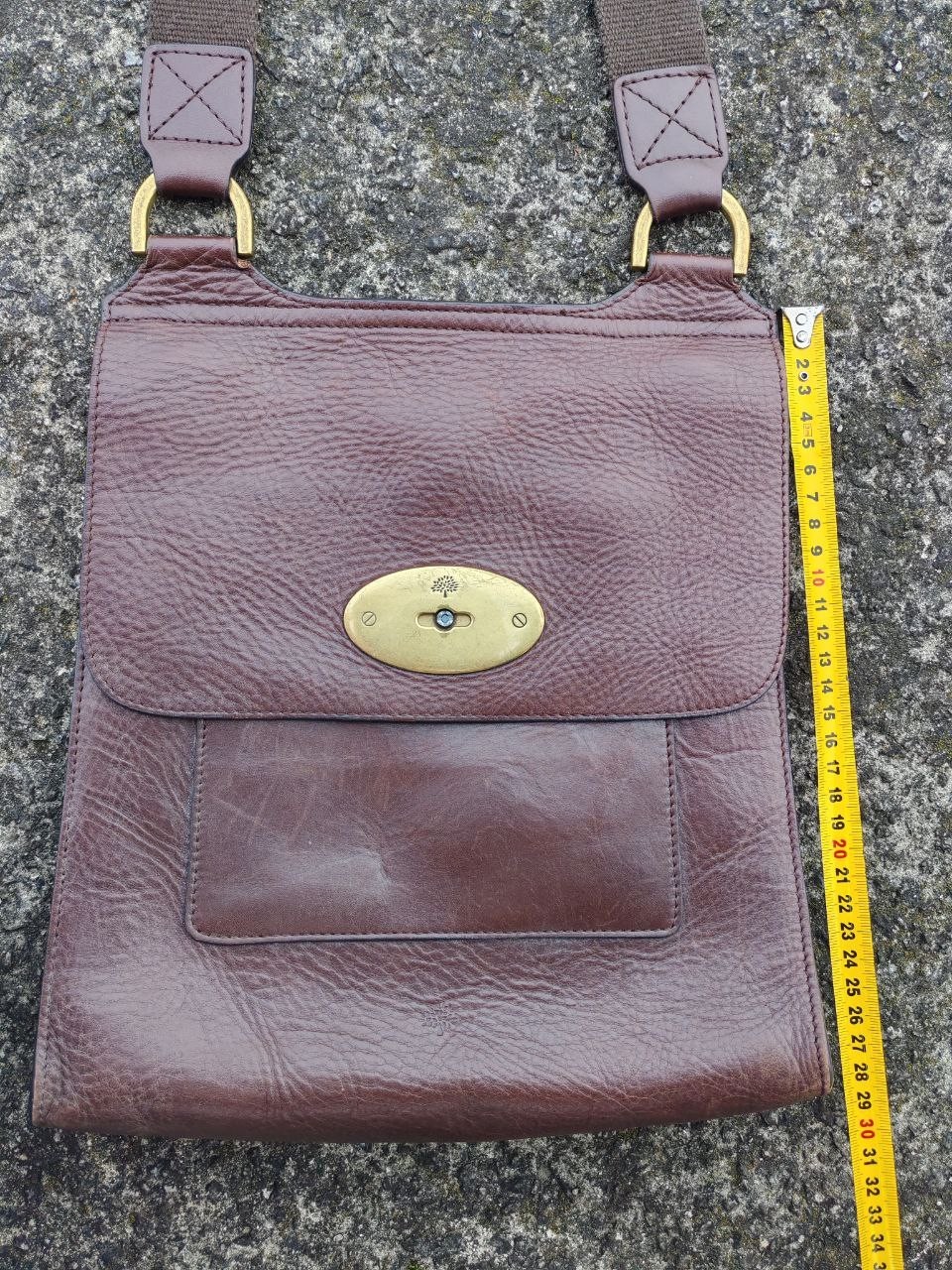 Mulberry Messenger Bag Vintage Pocket Men Leather Color Brown