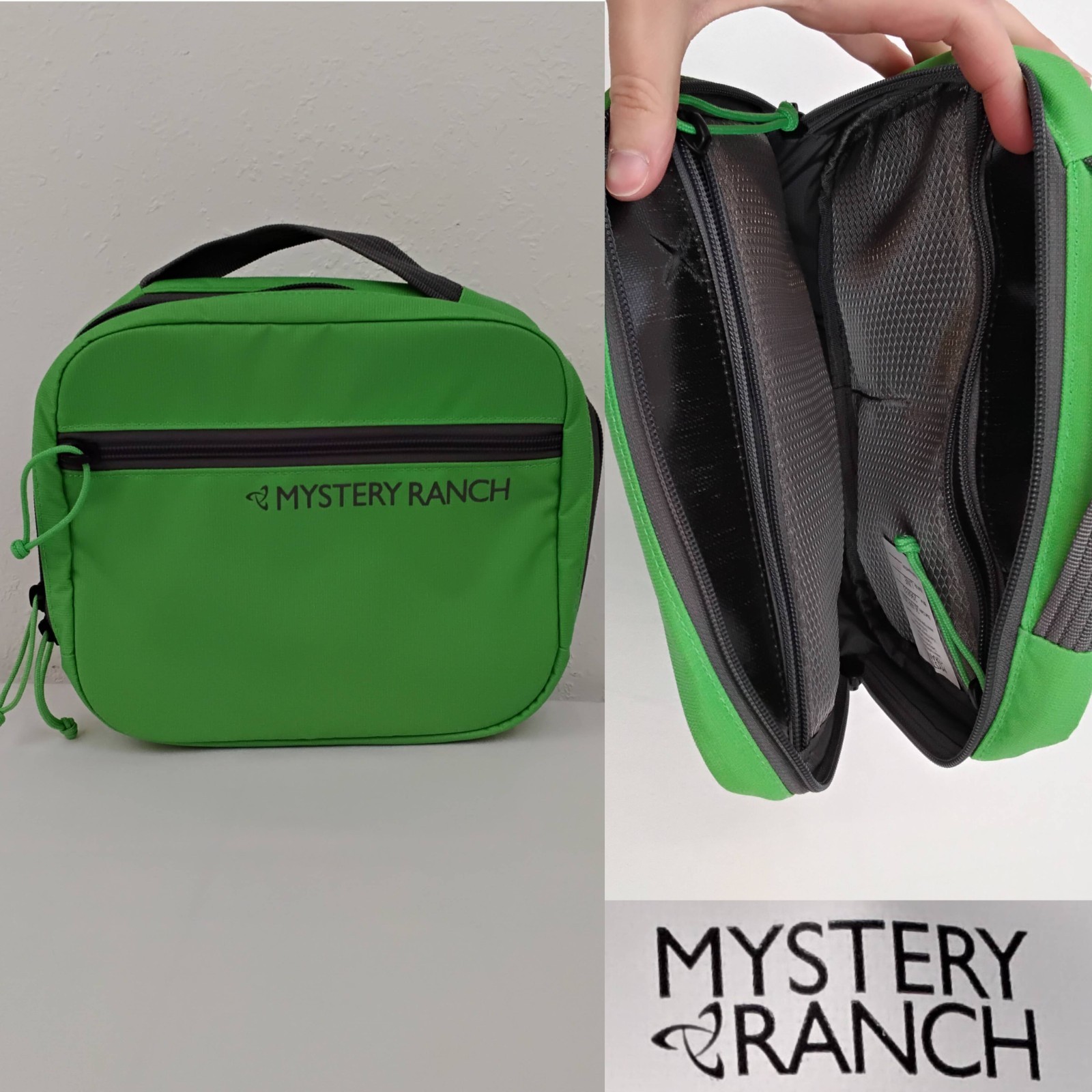 Mystery Ranch Mission Control Bag Green Gadget Bag Zip Inner Pockets #J5569