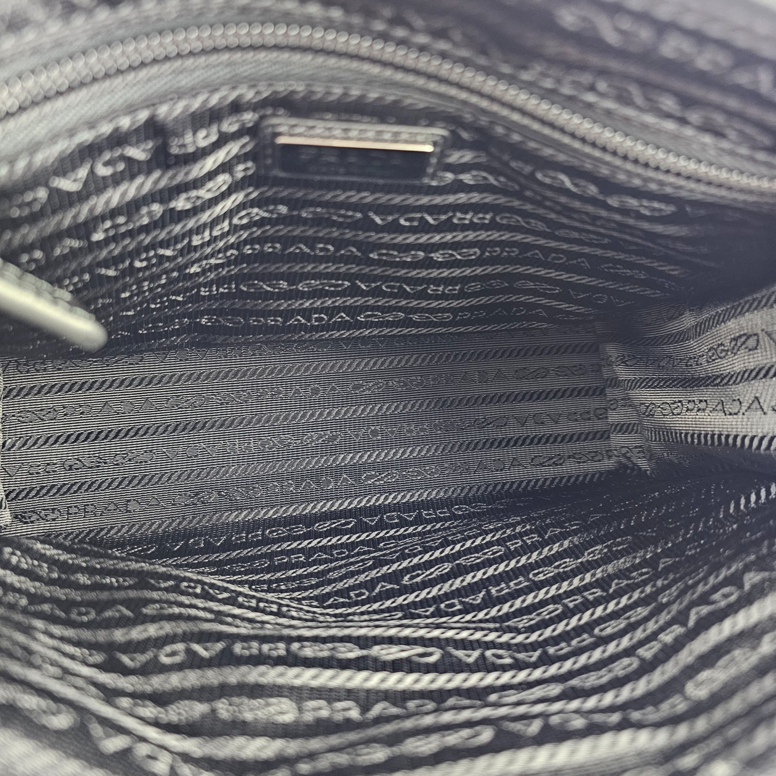 PRADA $950 Re-Nylon and Saffiano leather necessaire Bag New And Authentic