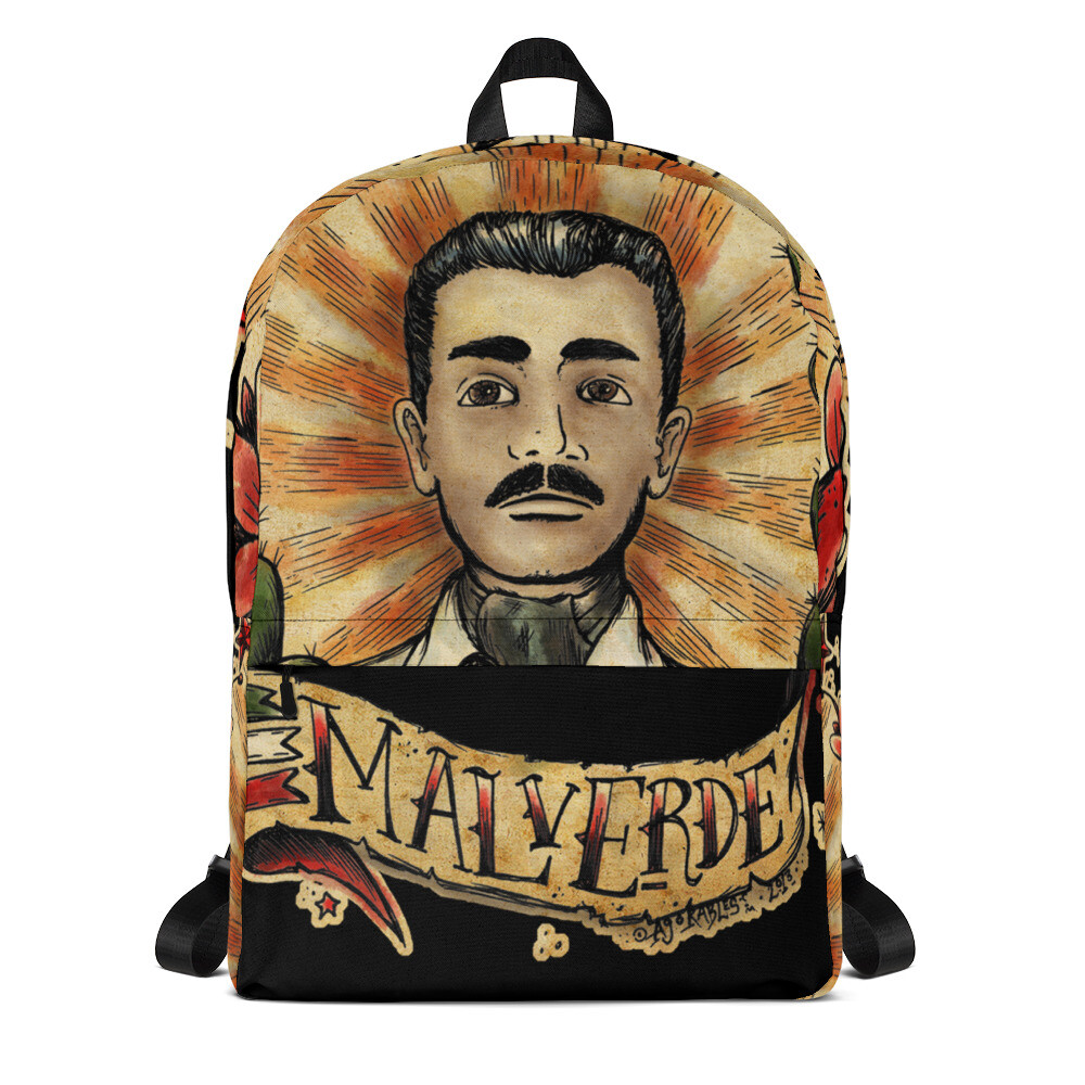 Jesus Malverde Mexican Saint Traditional Tattoo Backpack Breaking Bad Outlaw BAG