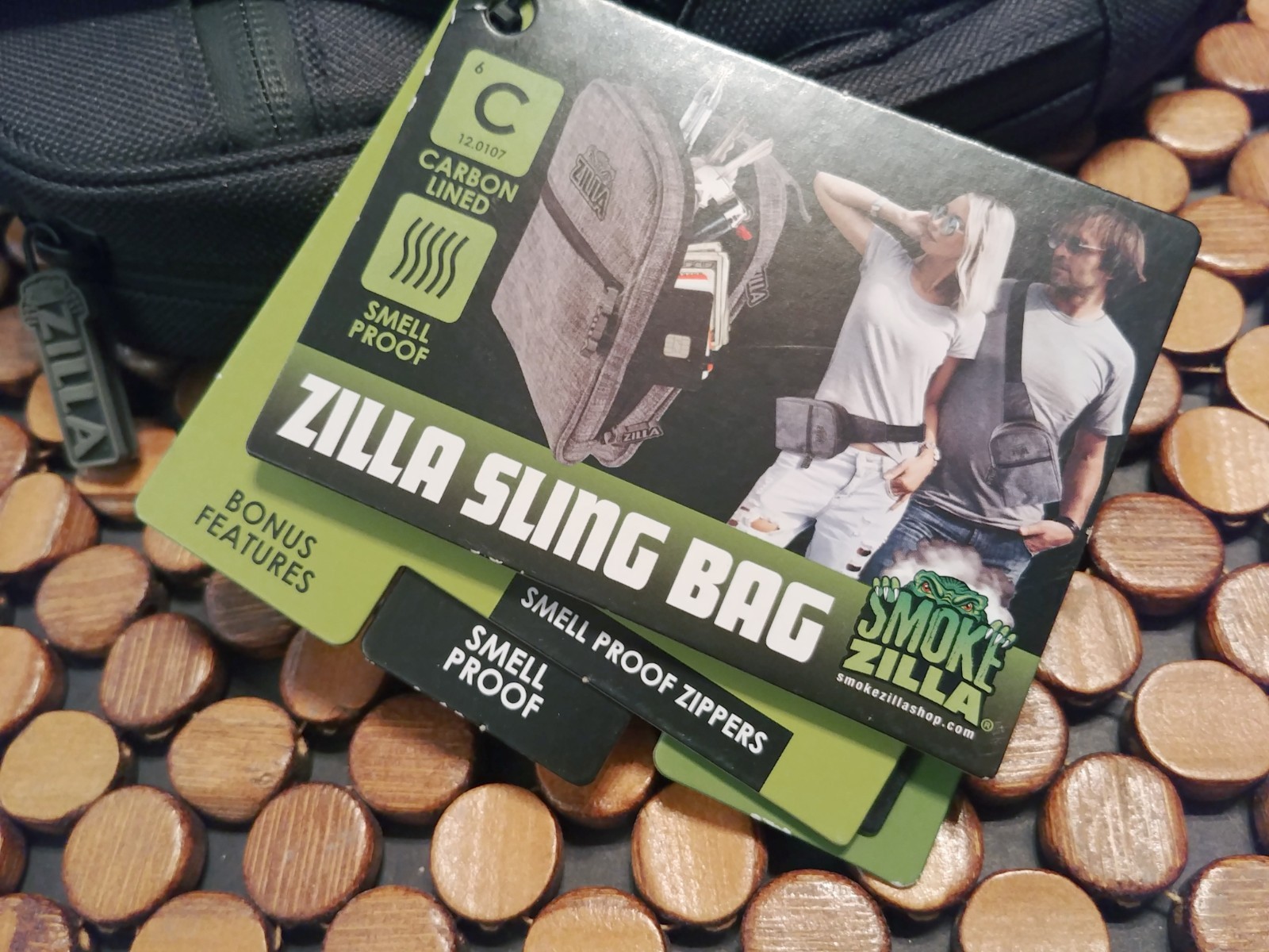 Smokezilla Zilla Smell Proof Sling Bag 5.5 X8 In