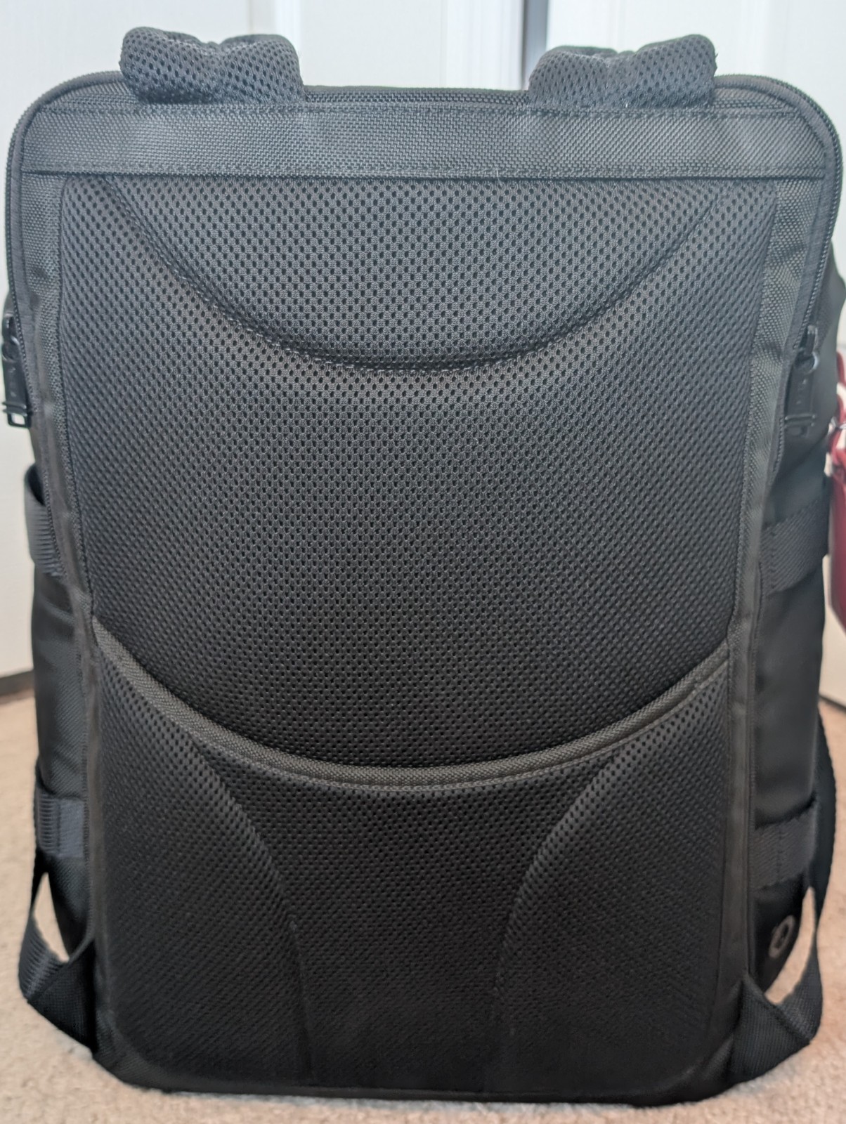 TUMI Alpha Bravo Tyndall Utility Backpack 0232384D Black Ballistic Nylon Red Kit