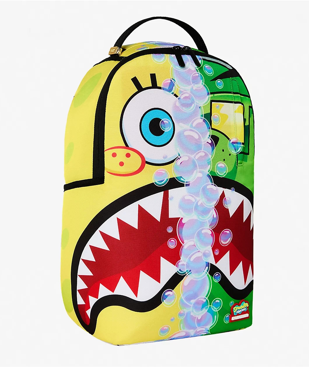 Sprayground x SpongeBob Moneybear Backpack🔥New Black Bookbag Large School Bag