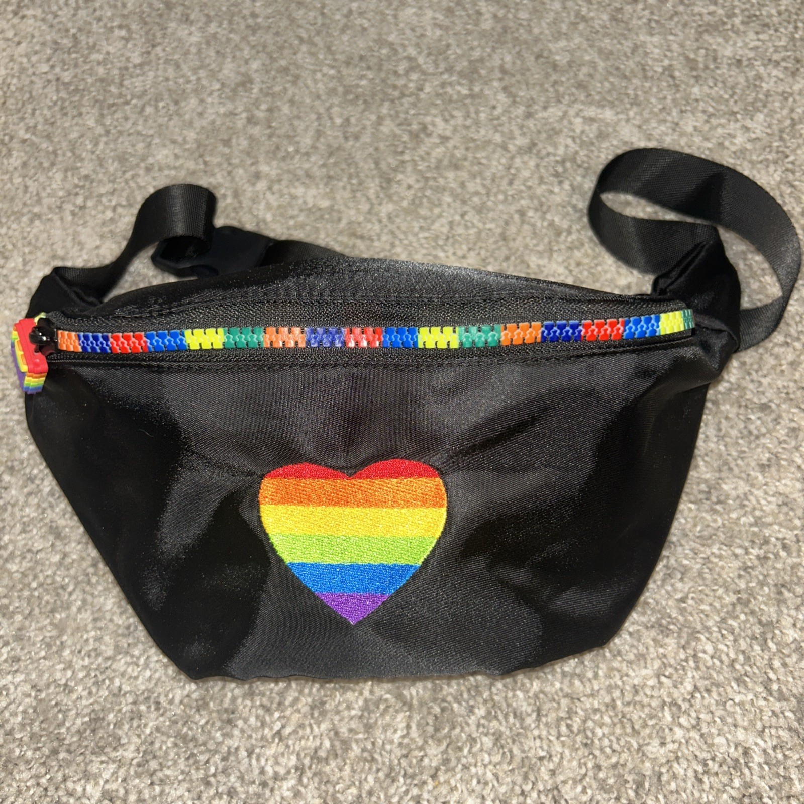 Rainbow Pride Fanny Pack Waist Bag Hip Belt Pouch Travel Purse Club-wear Punk