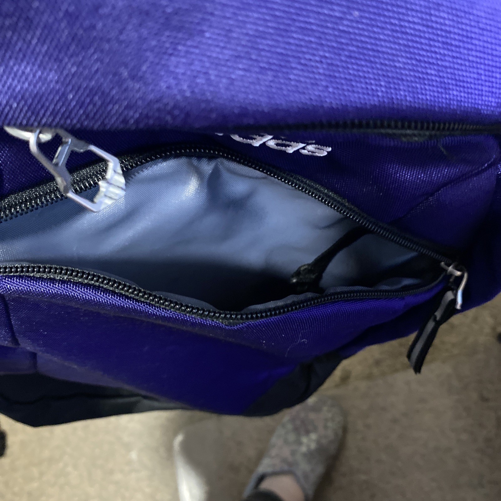 Adidas Striker Backpack Purple Black unisex back to school sturdy Book Bag
