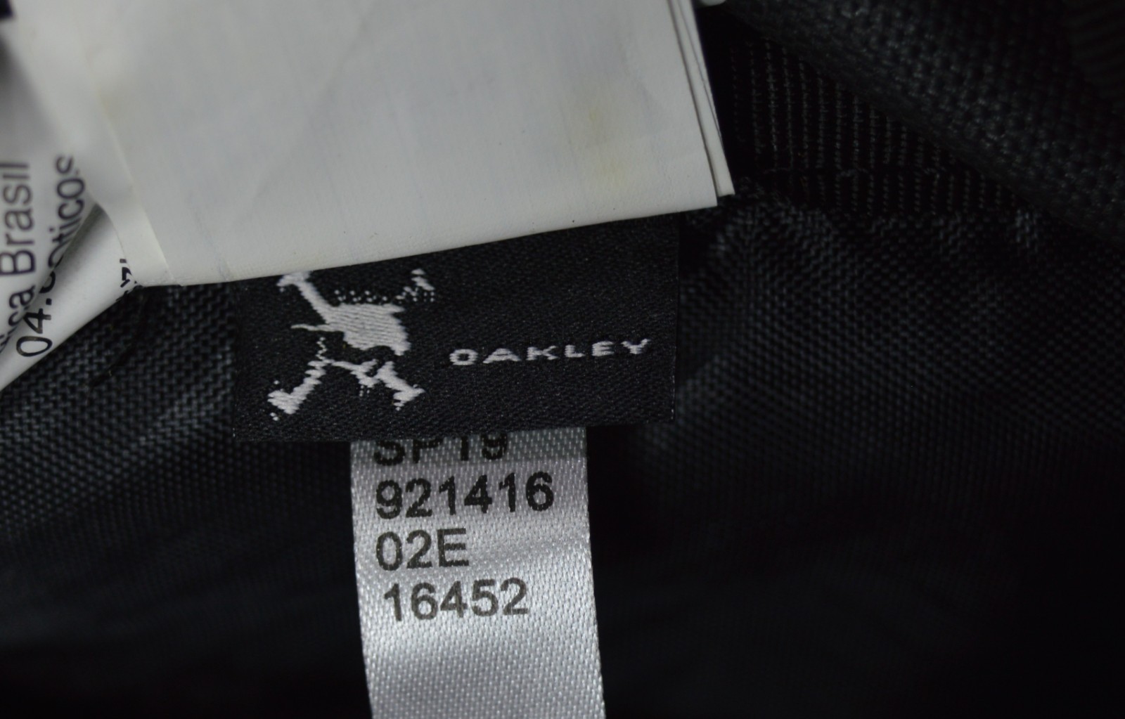 Rare Oakley Software Backpack Skull Bones Tag Black Vintage Y2K
