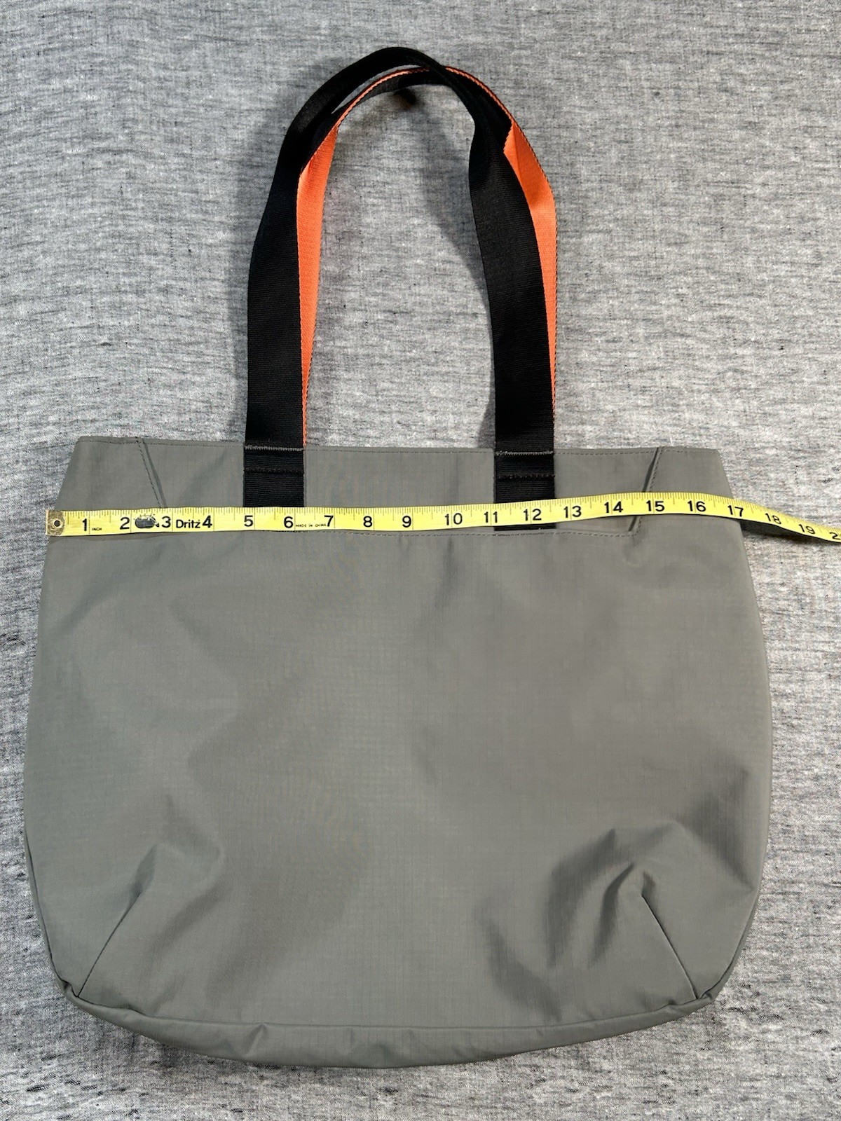 Alpaka Elements Tote Bag Gray Orange Magnetic Closure Inner Pockets Weatherproof