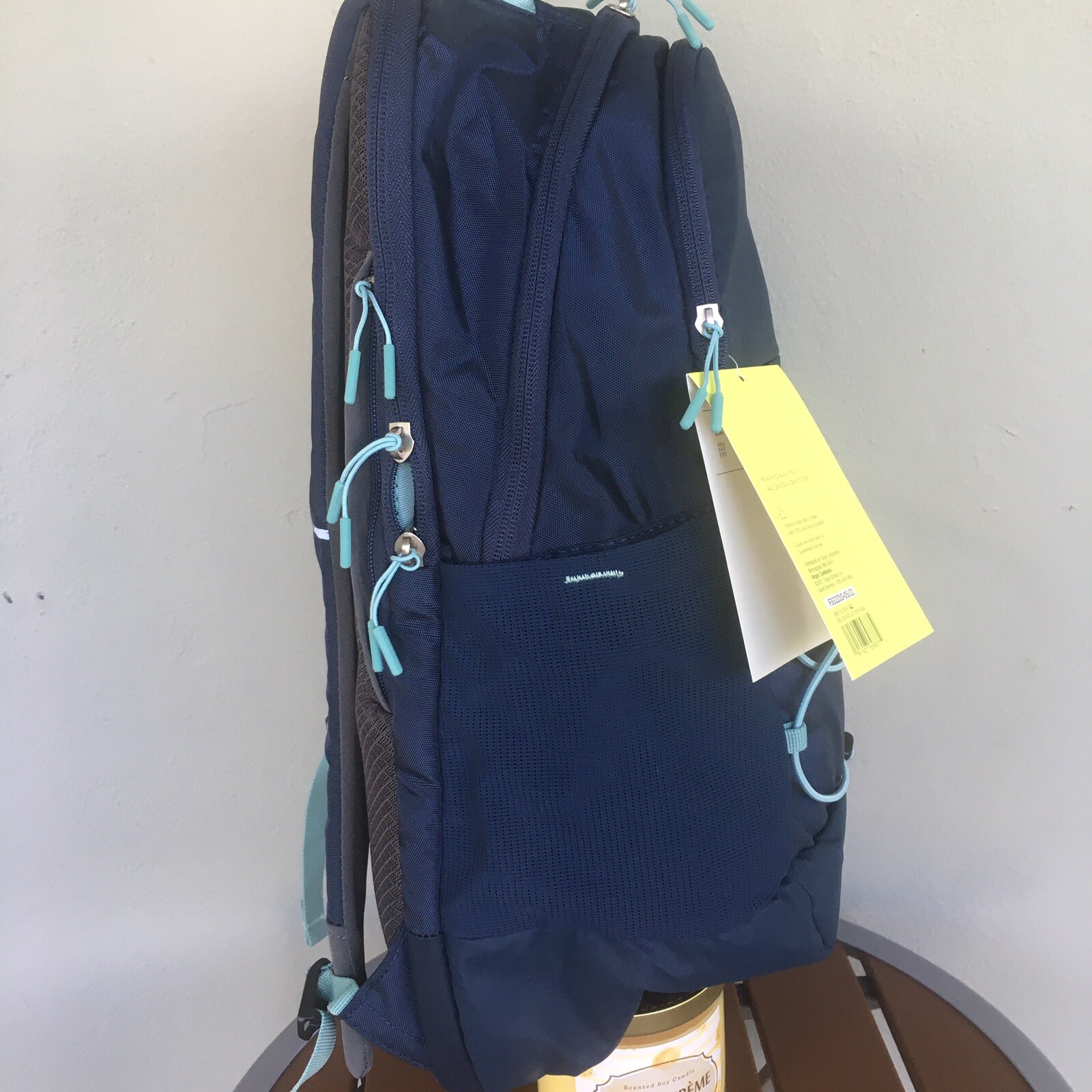 All In Motion Backpack 19in Blue Bookbag Laptop Sleeve Travel School Gym Travel