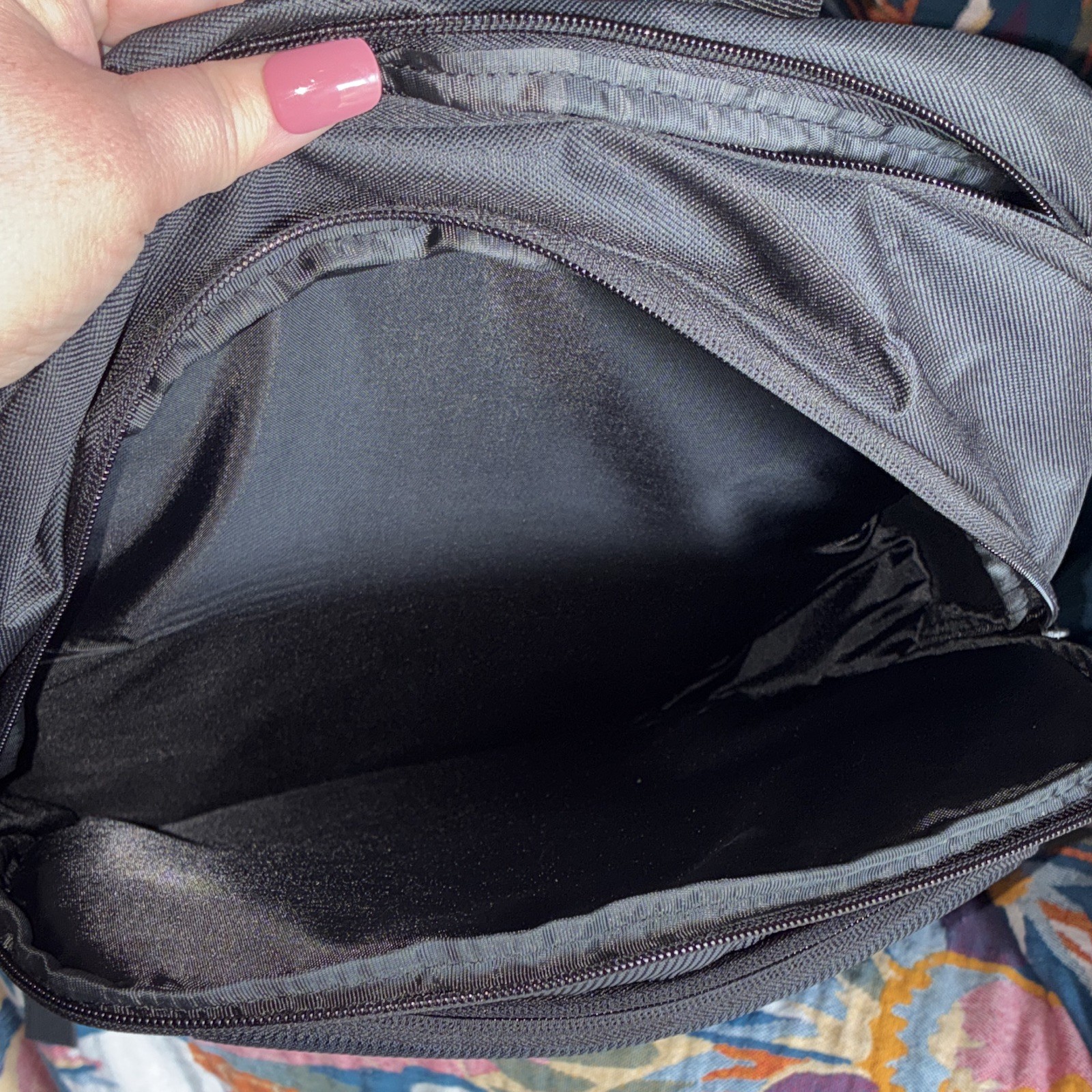Port Authority Black Backpack Zip Closure Padded Adjustable Straps Unisex