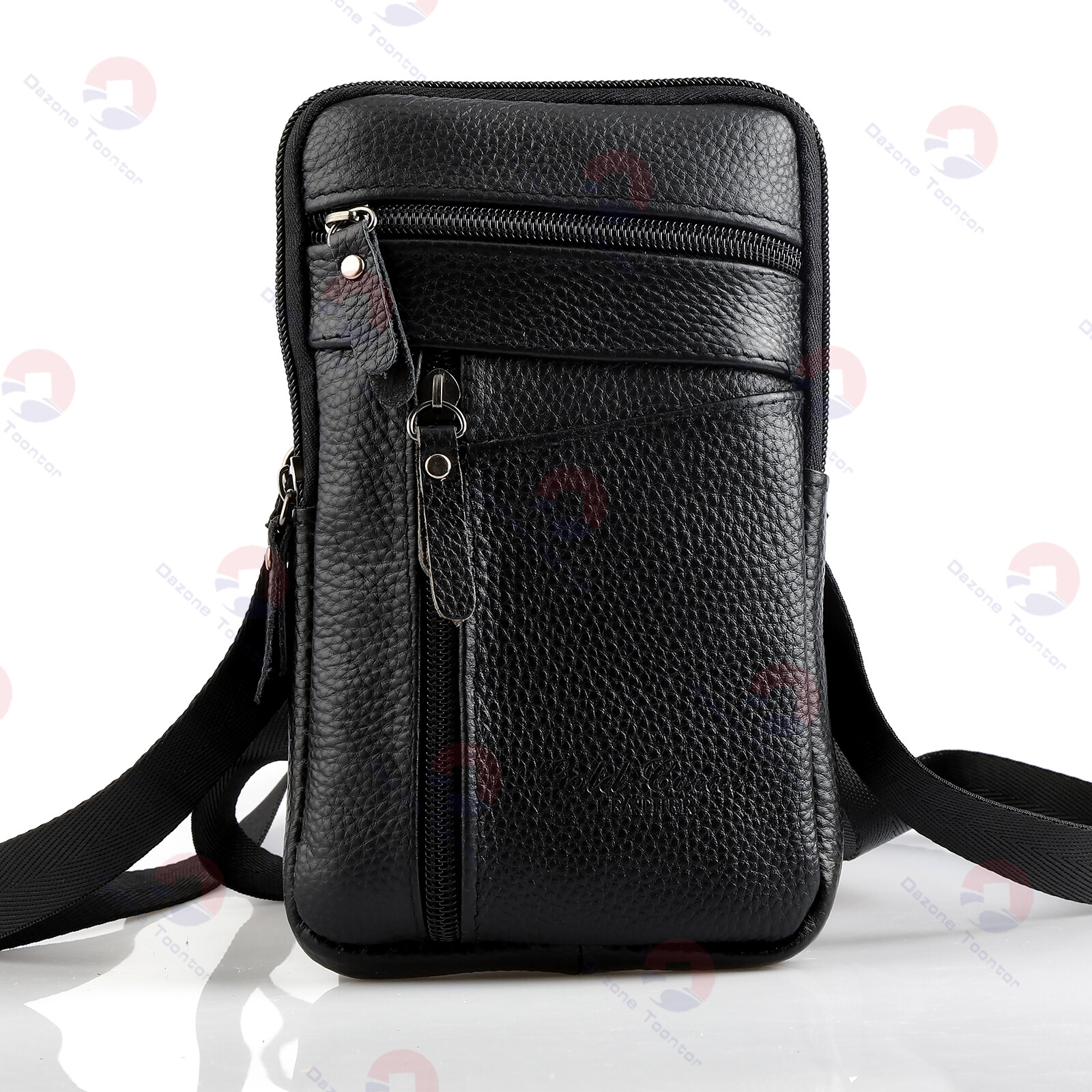 Men Leather Fashion Phone Pouch Hand Bag Crossbody Waist Belt Pack US