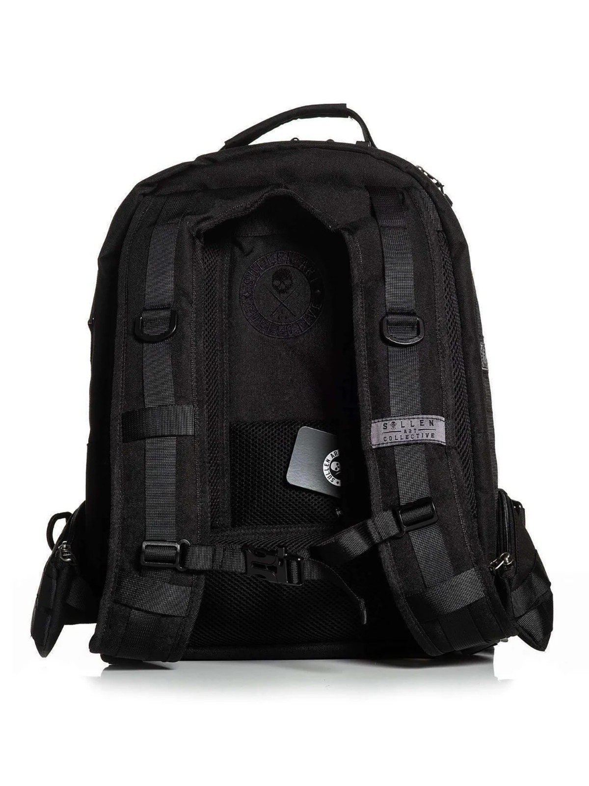 Sullen Blaq Paq Tactical Backpack Tattoo Storage Travel Carrier Skull Art Logo