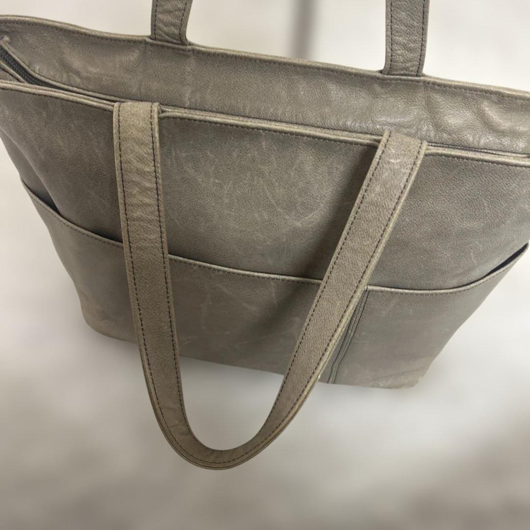 Porter Link Tote Bag Cowhide, cotton blend canvas