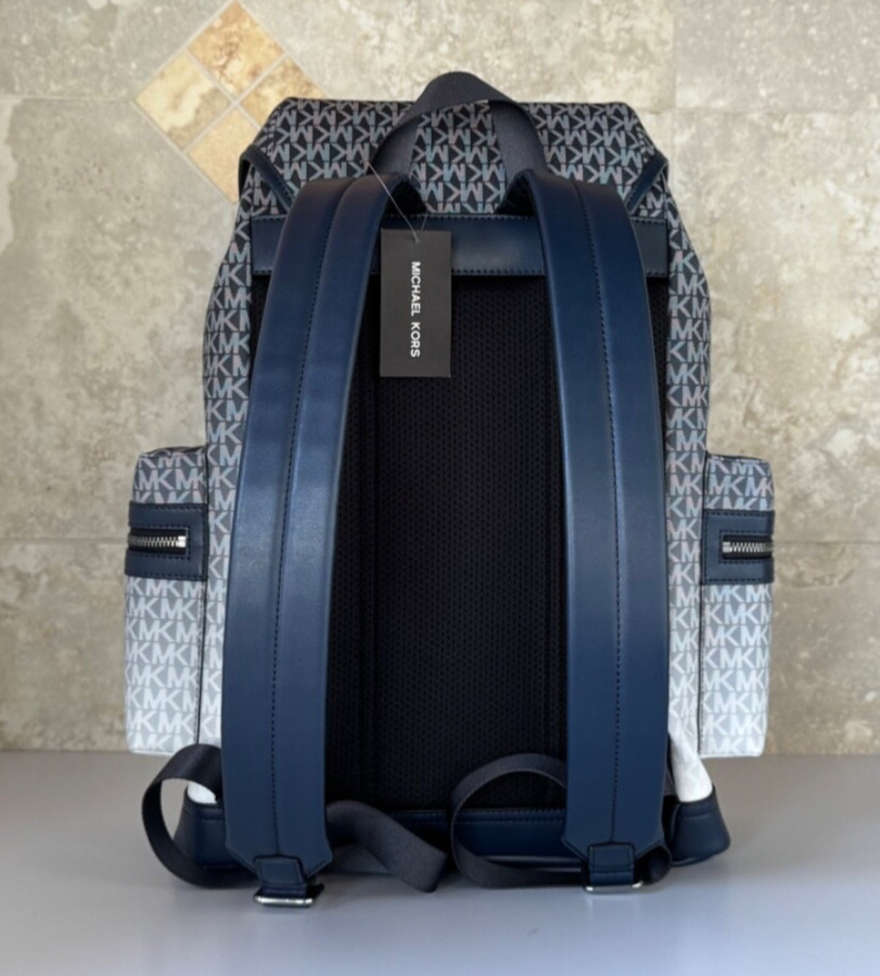 MICHAEL KORS COOPER LARGE UTILITY BACKPACK MK OMBRE NAVY