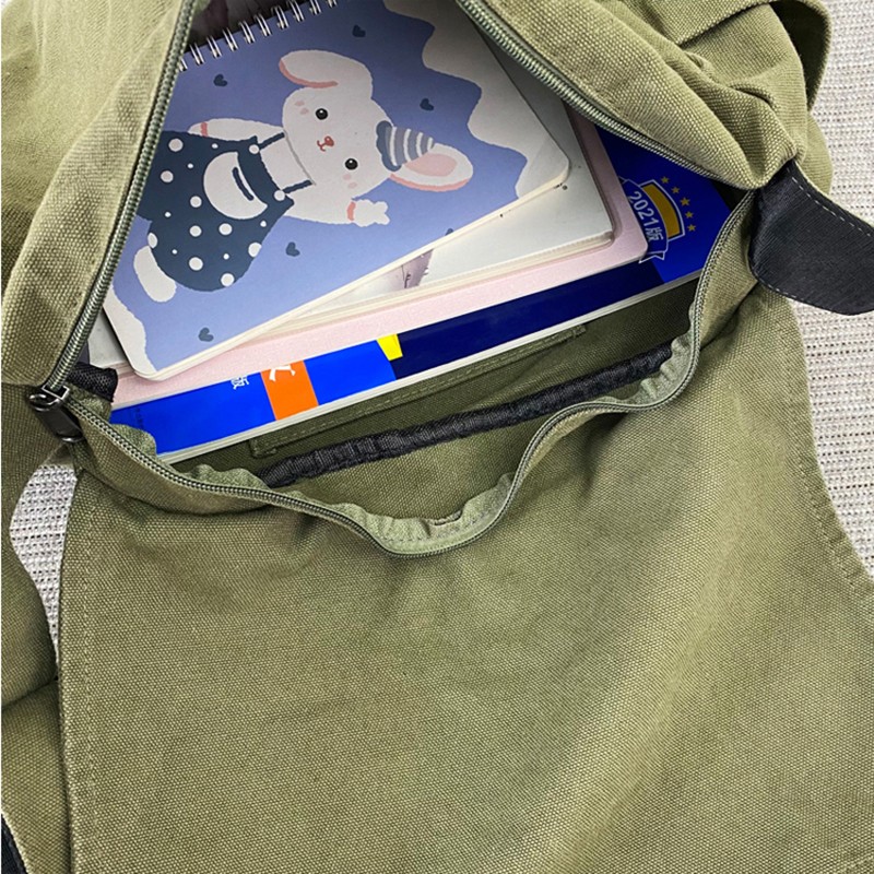 Messenger Bag Outdoor Canvas Satchel Crossbody Shoulder Bag Daypack Bookbag