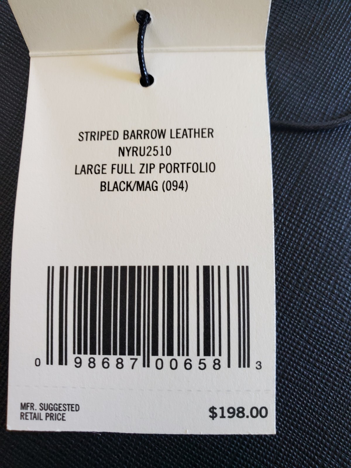 Jack Spade Portfolio NWT $198 Comes With Original Packing Material And Dust Bag