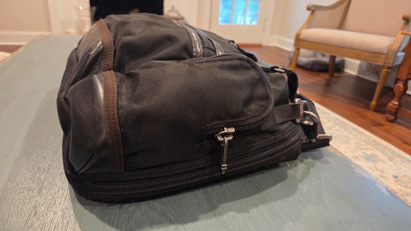 TUMI Alpha Bravo Brooks Slim Briefcase / Laptop Bag – Black 222619HK2