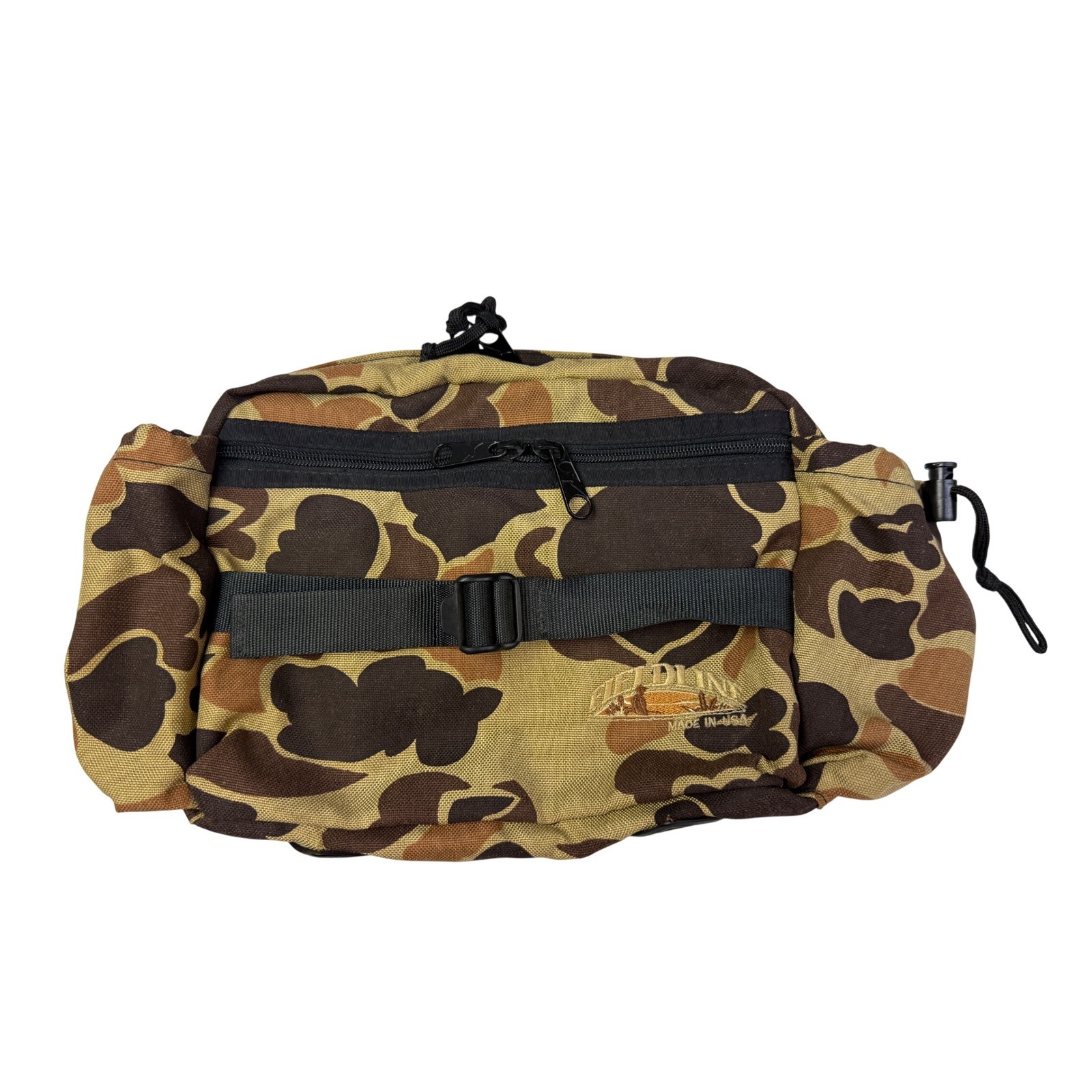 Fieldline Vintage Duck Camo Fanny Pack Waist Bag Made in USA Tactical Outdoor