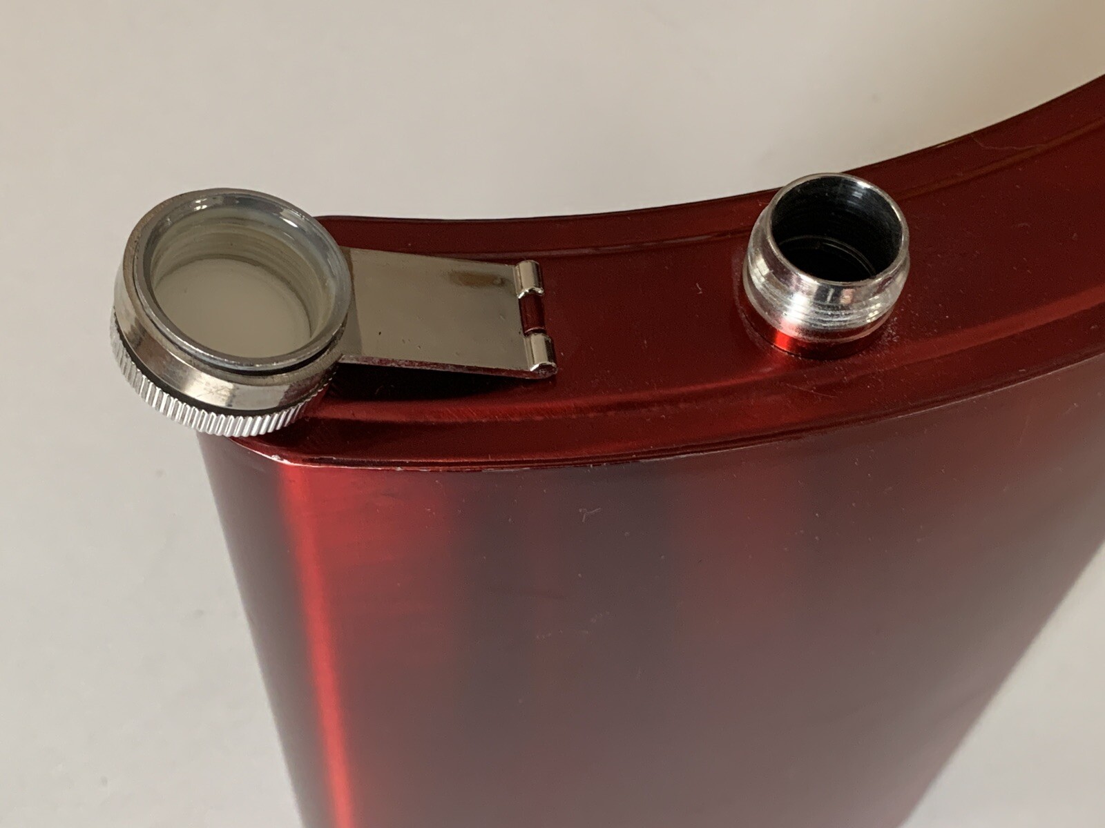 Very Large 64 Ounce Stainless Steel Red Flask Approximately 11 inches X 7 Inches