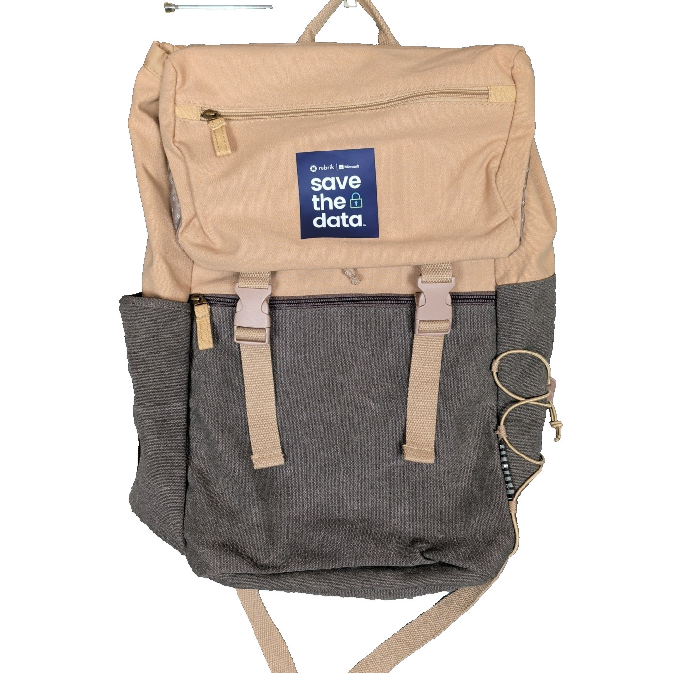 Field & Co Leeds Microsoft Rubrik Corporate Swag Canvas Laptop Backpack NWOT