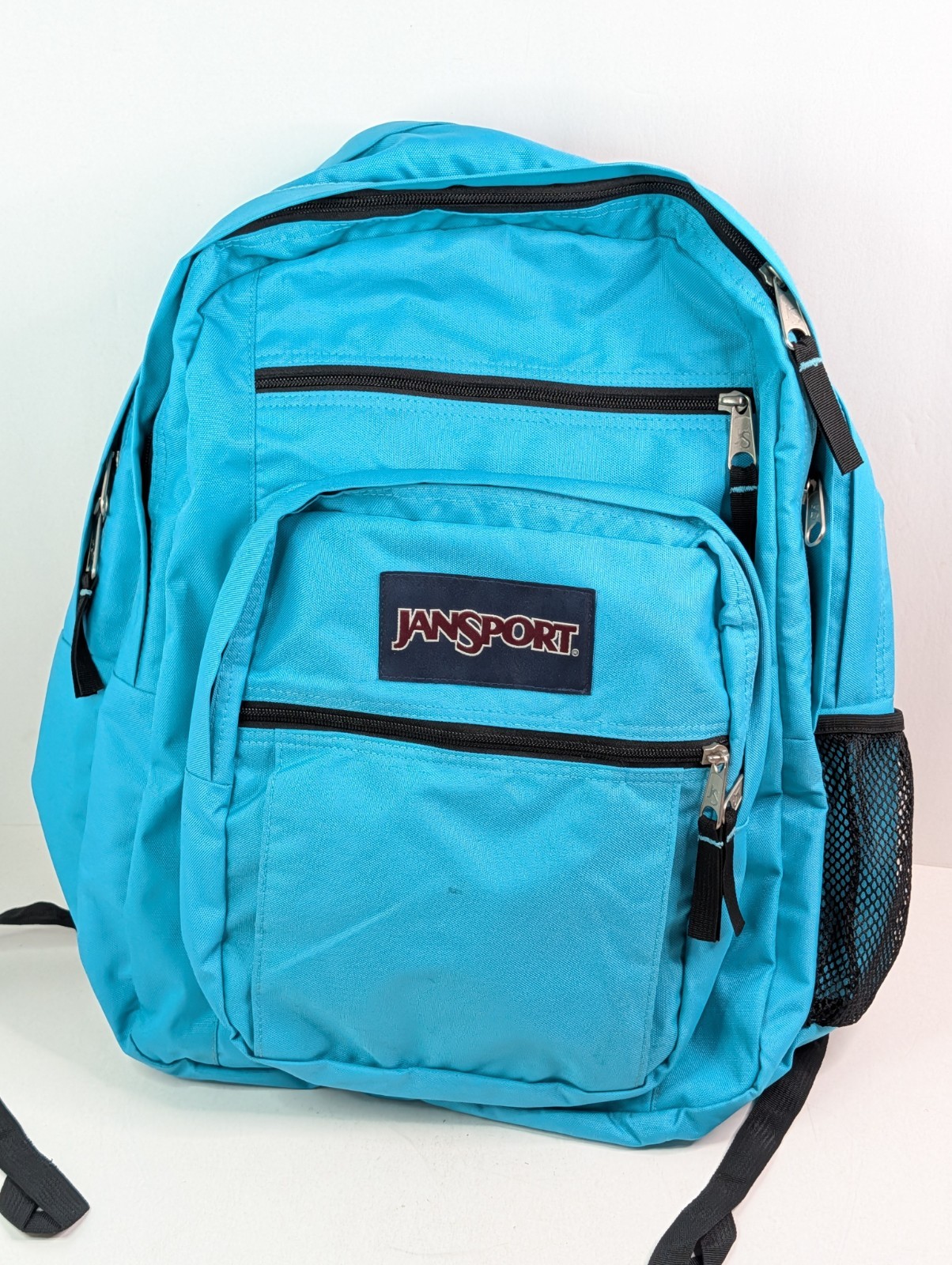 Jansport Backpack 2000s 90s School Trip Camping Gen Y Z Blue Topaz Vintage