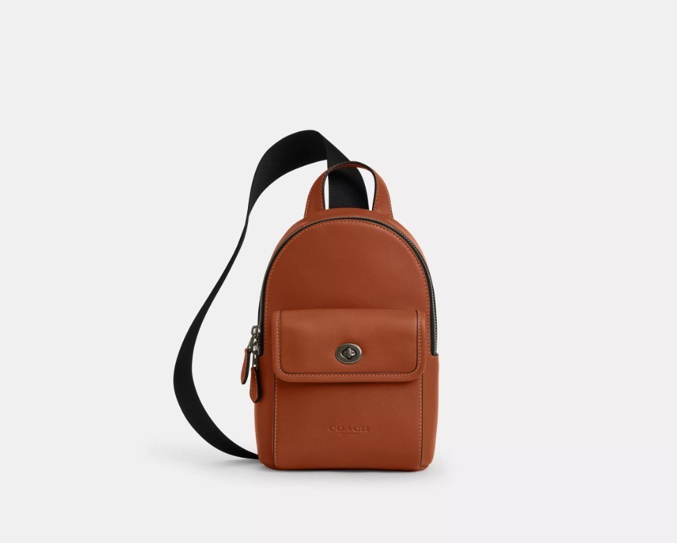 NWT COACH SMALL TURNLOCK SLING PACK CB124 CROSSBODY HANDBAG 1 STRAP PURSE BAG