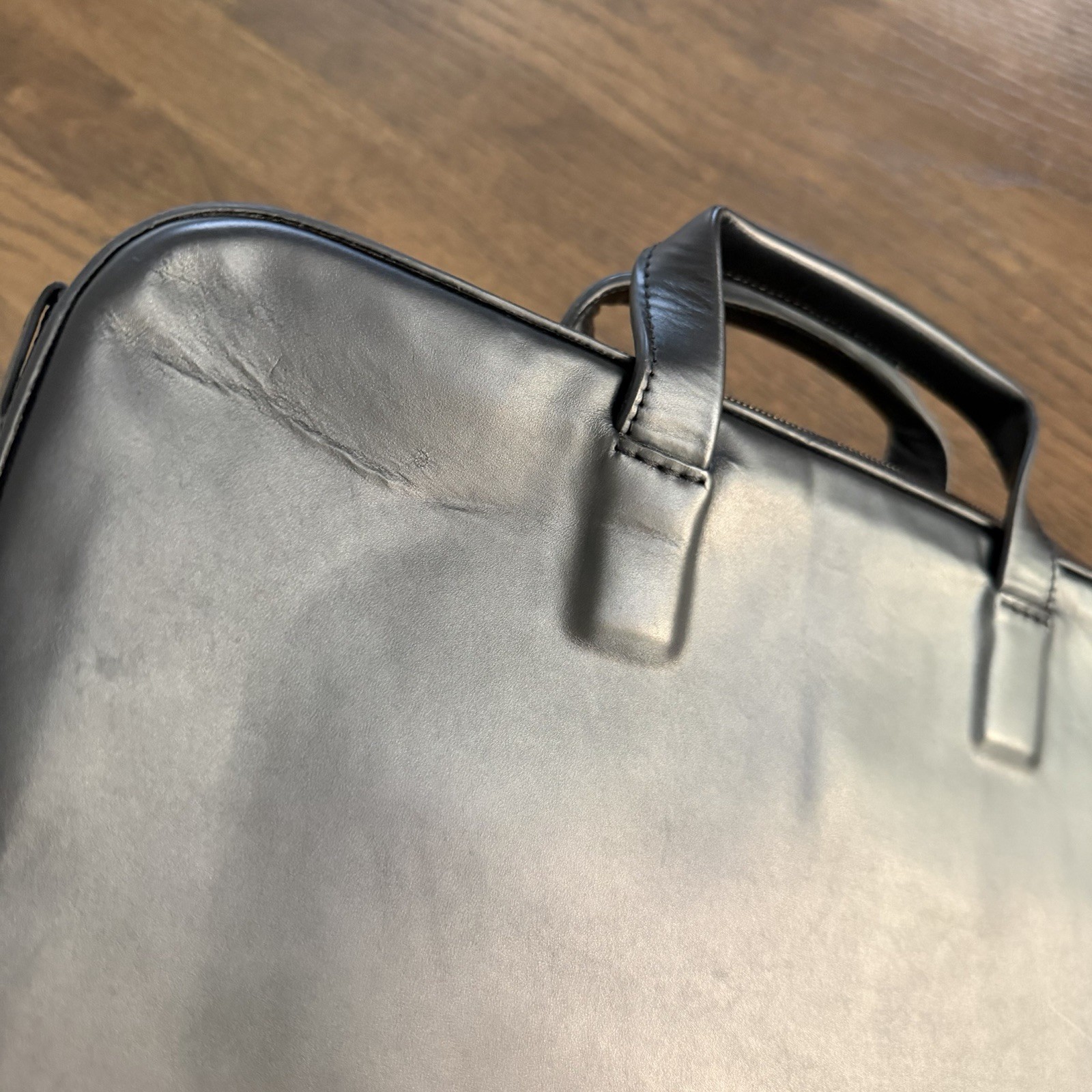 Bellroy Designers Edition Leather Laptop Briefcase Black Work Messenger Bag