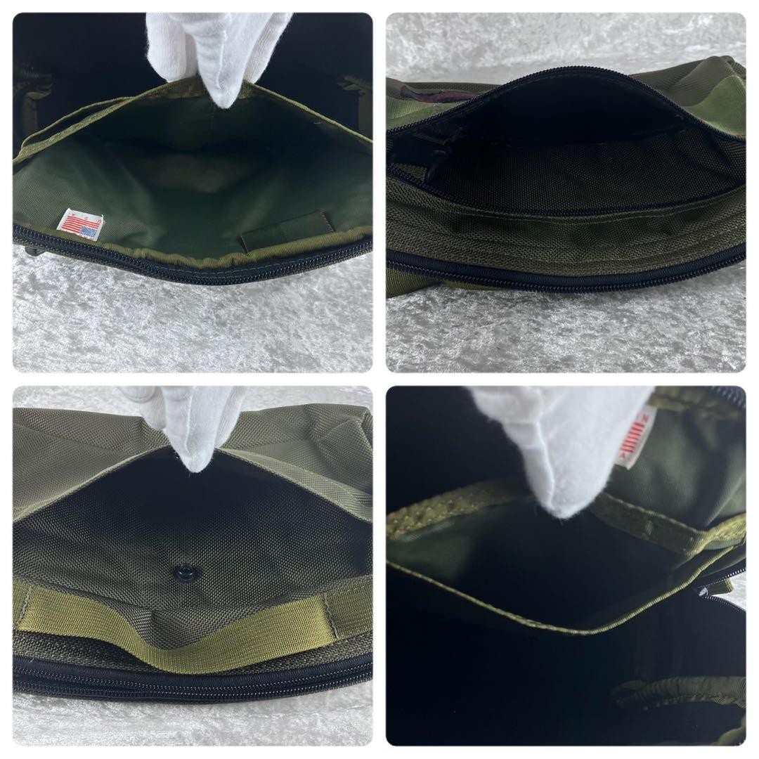 BRIEFING Viper Crossbody Bag 16cm Olive 1050D Ballistic Nylon Near Mint