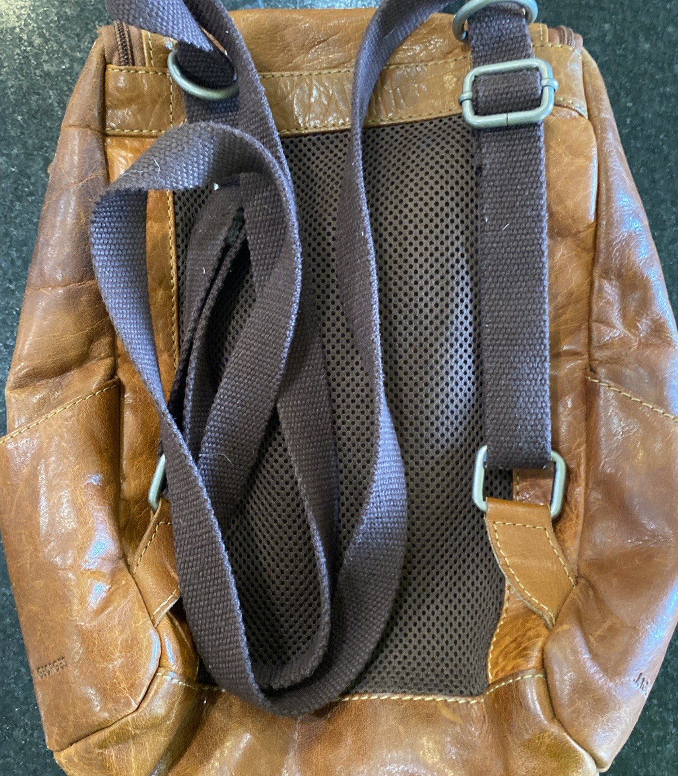 Jack Georges Convertible Backpack Crossbody Voyager Buffalo Leather