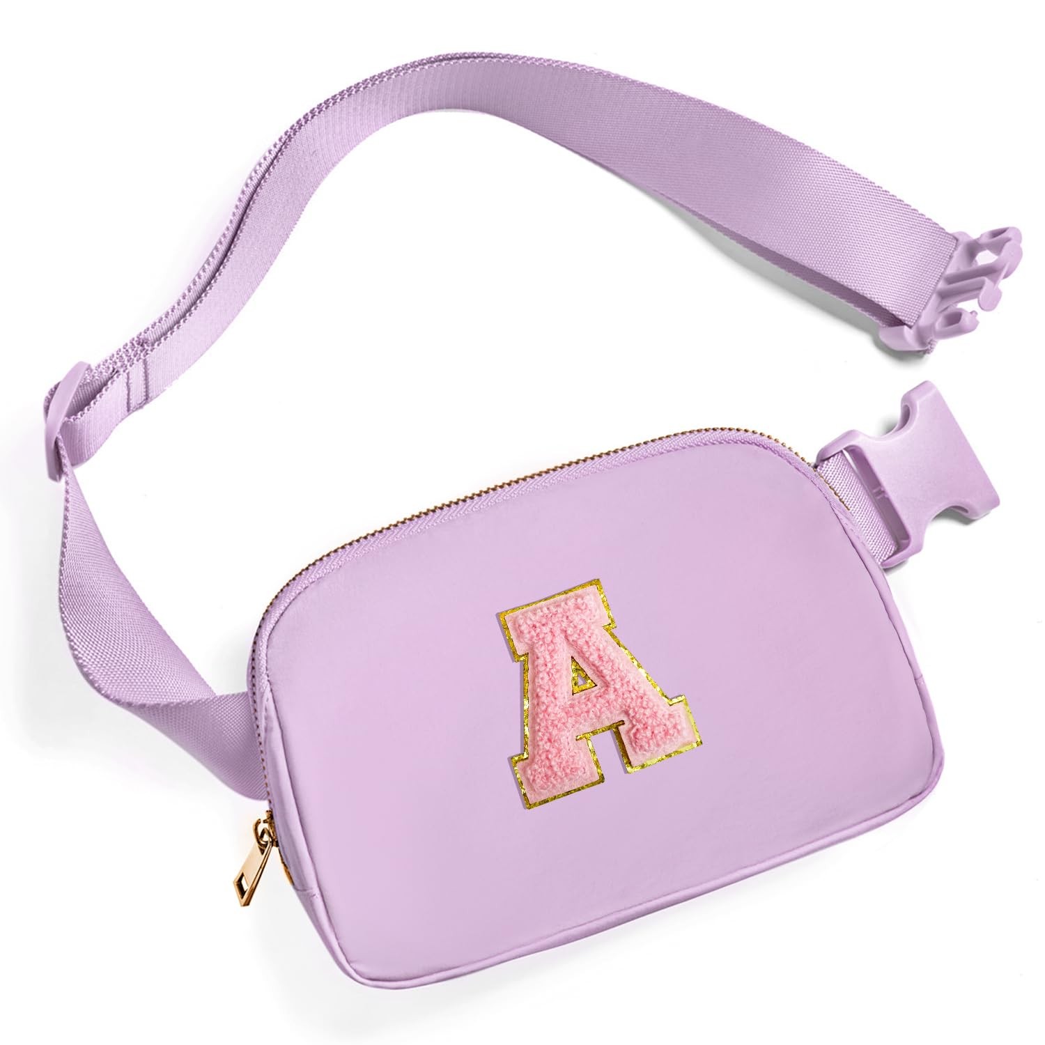 Gitus Initial Belt Bag Fanny Pack Crossbody for Girls one size, Lavender