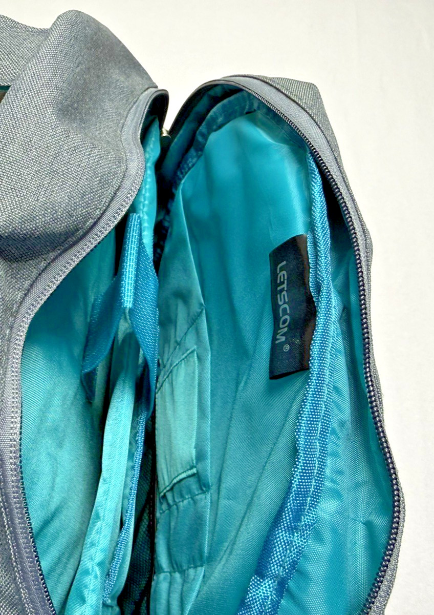 NEW Letscom Backpack Lightweight 15-Inch Laptop Carrier Travel Bag Gray NEW