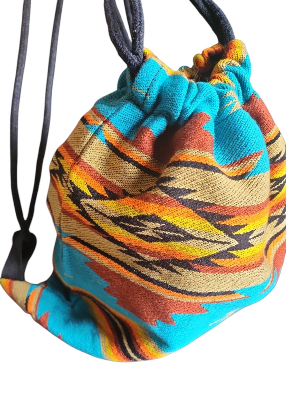 Drawstring Sack Pack Southwest Style Cotton Travel Backpack Foldable USA SELLER