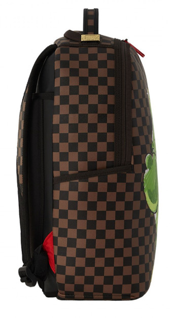 Sprayground Money Bear Brown Monogram Backpack Laptop School Books Bag B5359