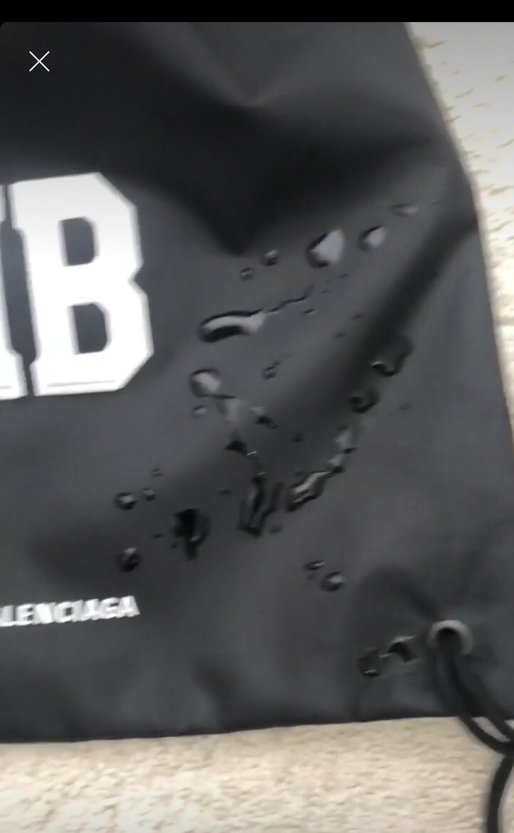 Balenciaga BB embroidered water repfellent Dust Bag/backpack 19″x 14″