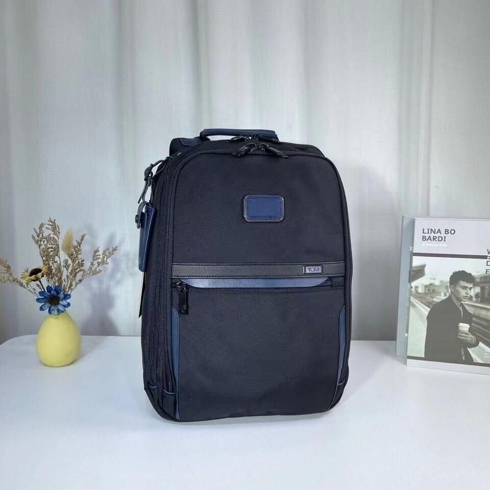 Tumi Alpha 3 Backpack Slim solutions Business Sports Nylon Black & Blue Outlet