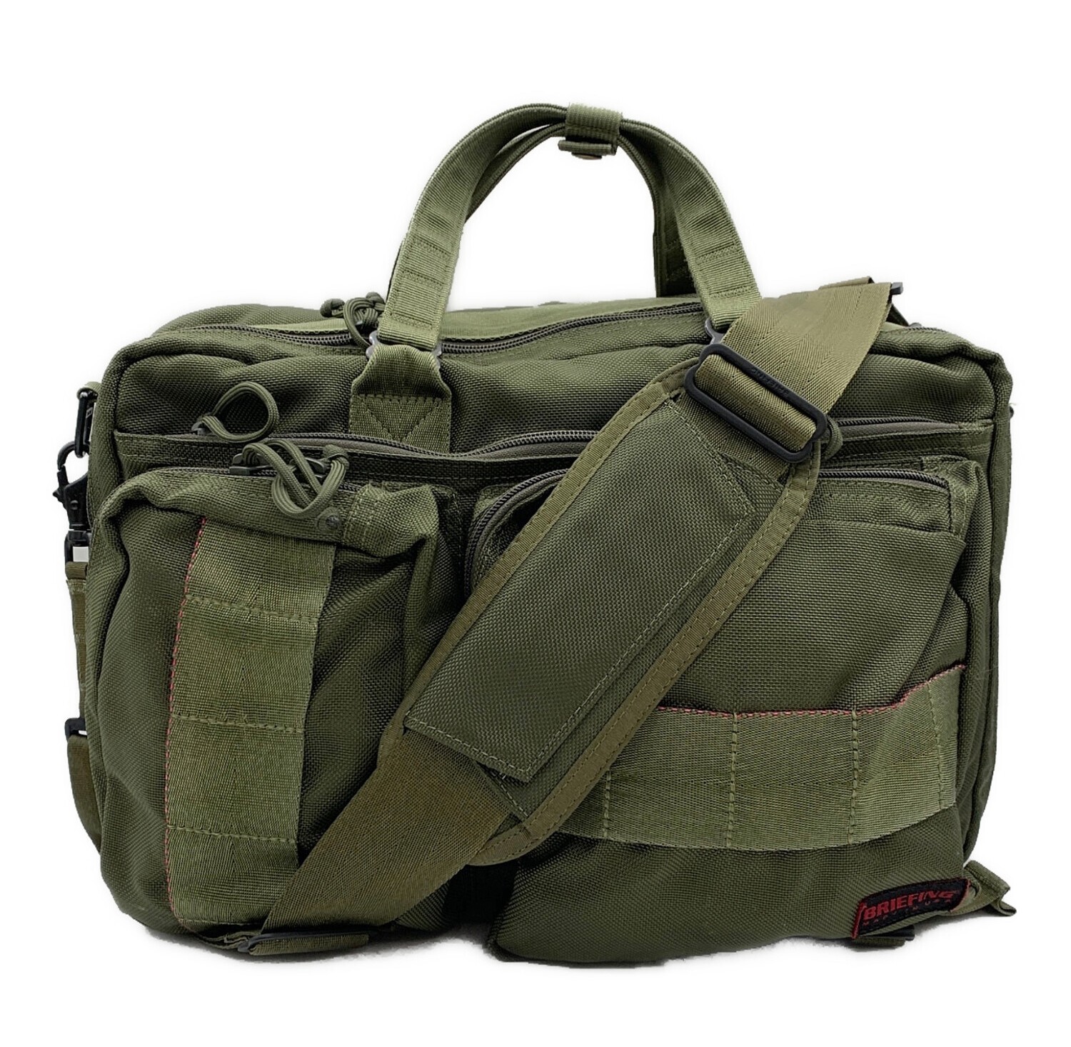 BRIEFING 3-Way Briefcase Olive Khaki Nylon Men Backpack Shoulder bag