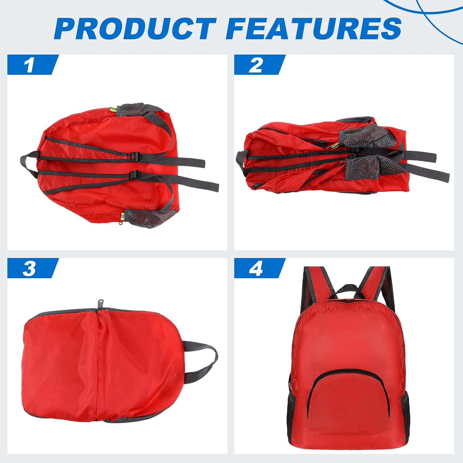 10 Pack 17″ Classic Backpacks in Bulk Foldable Lightweight Back Packs Basic Clas