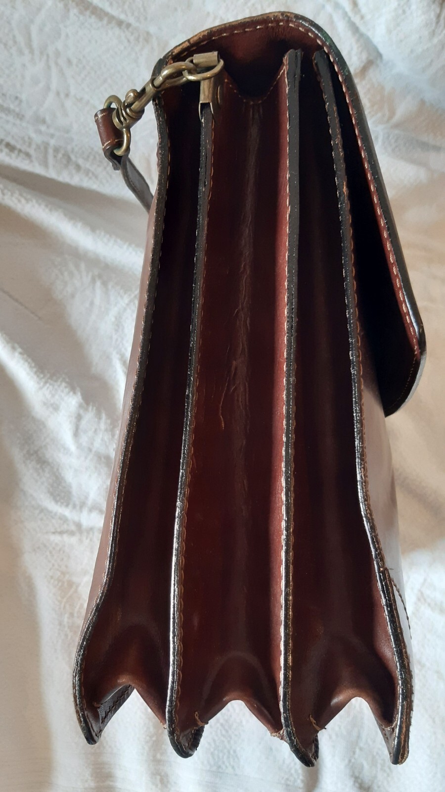 leather document bag. Vintage, brand The Trend made in Italy. 44×32 cm
