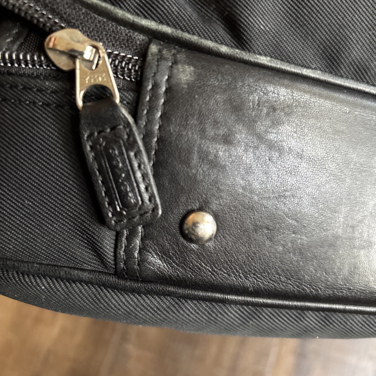 COACH Vintage Men’s Classic Leather & Nylon Briefcase/ Messenger Bag #5113