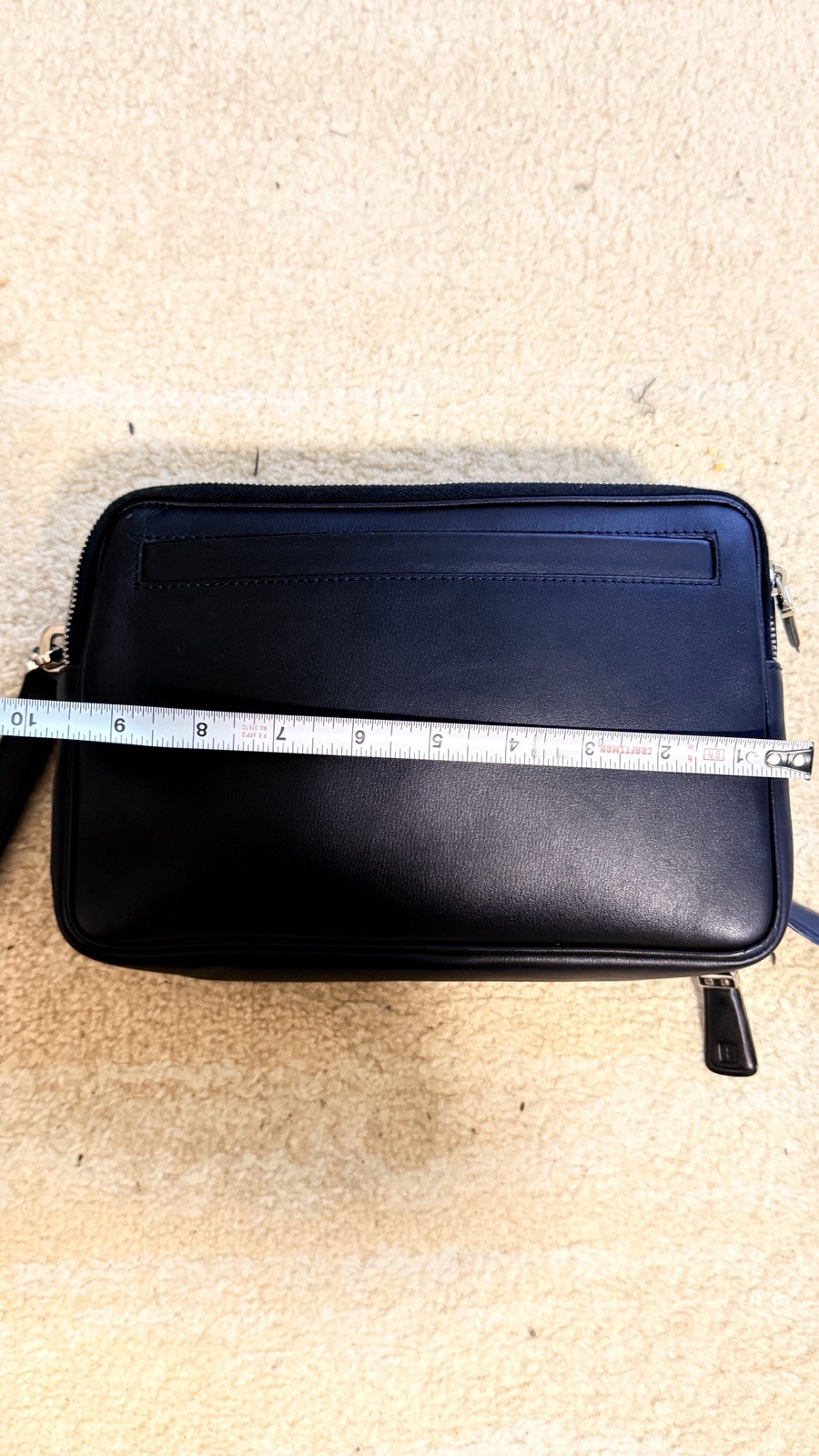 Bally Men’s Black Leather Portfolio Clutch Wallet Brand New Made In Spain