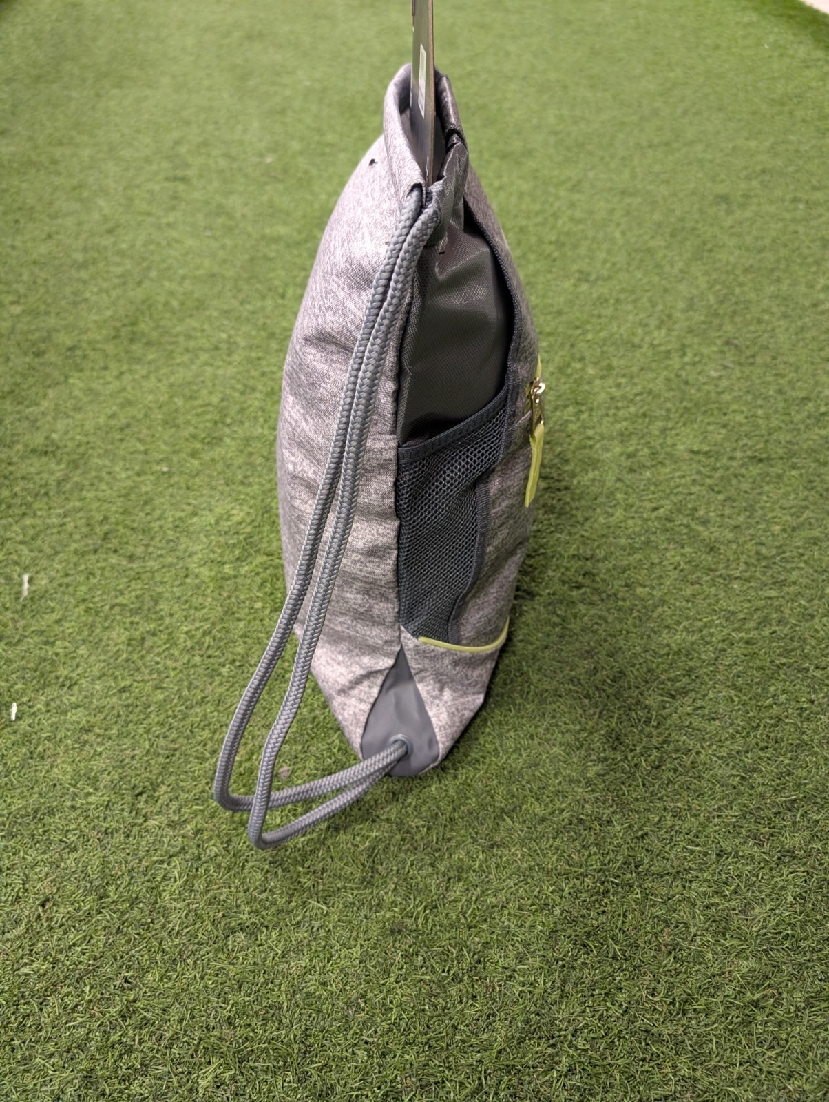 adidas Alliance II Sackpack – Grey/Lime Green