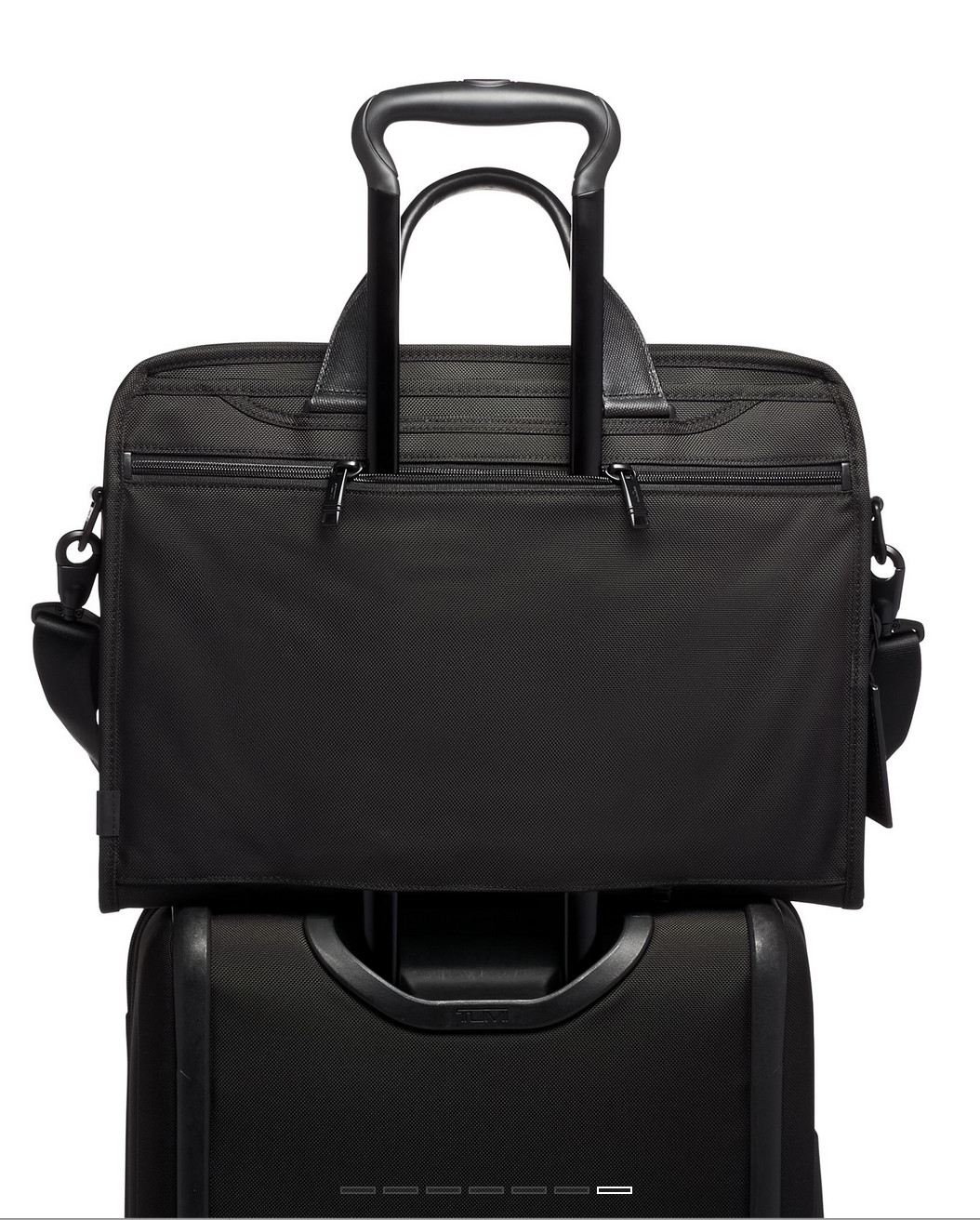 Tumi Classic Black Ballistic Nylon Compact Large Screen Briefcase Laptop Bag