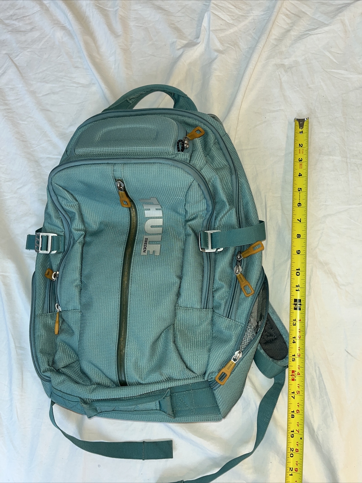 Thule Sweden Stravan Green Laptop Backpack