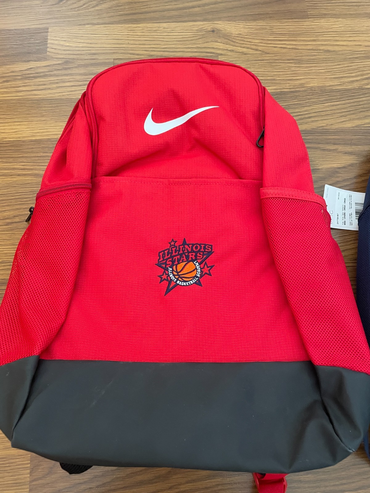 New 24L Nike Brasilia Authentic Backpacks 3PC Navy Red & Grey 5+ Pockets w/tags
