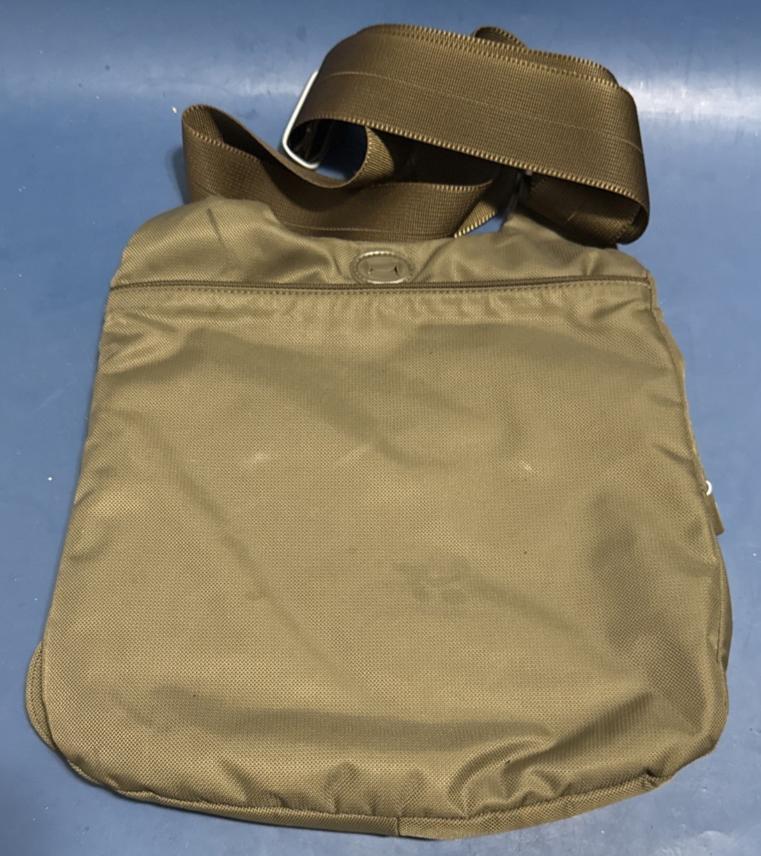 TUMI T-Tech Crossbody Messenger Large Laptop Carry Bag Olive Green Brown 5123PBL