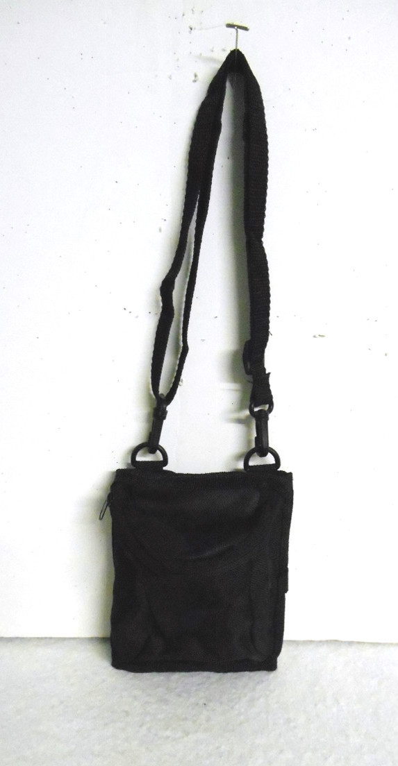 New w/o Tag~Black Ltwgt Fabric~Unisex~Fanny/Waist Pk~Shoulder Bag~Pouch+Trifold