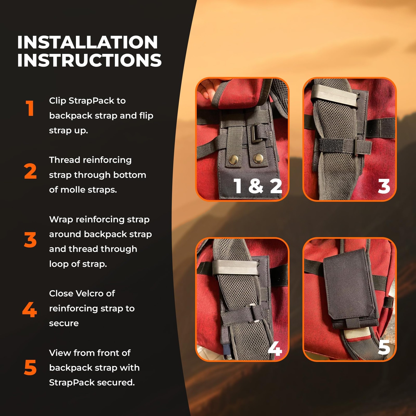 Phone Holster with Clip – Hook Loop Nylon Cellphone Holster Compact Pouch, Ba…