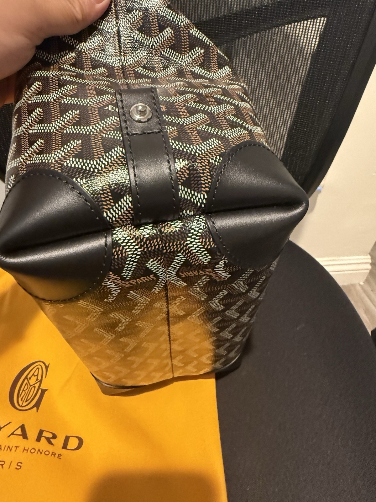 Goyard Black Bowling 25 Toiletry Bag