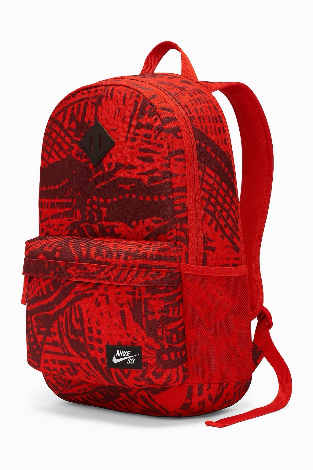Nike SB Courthouse Backpack in red/black abstract graphic print CZ1383-673 Rare