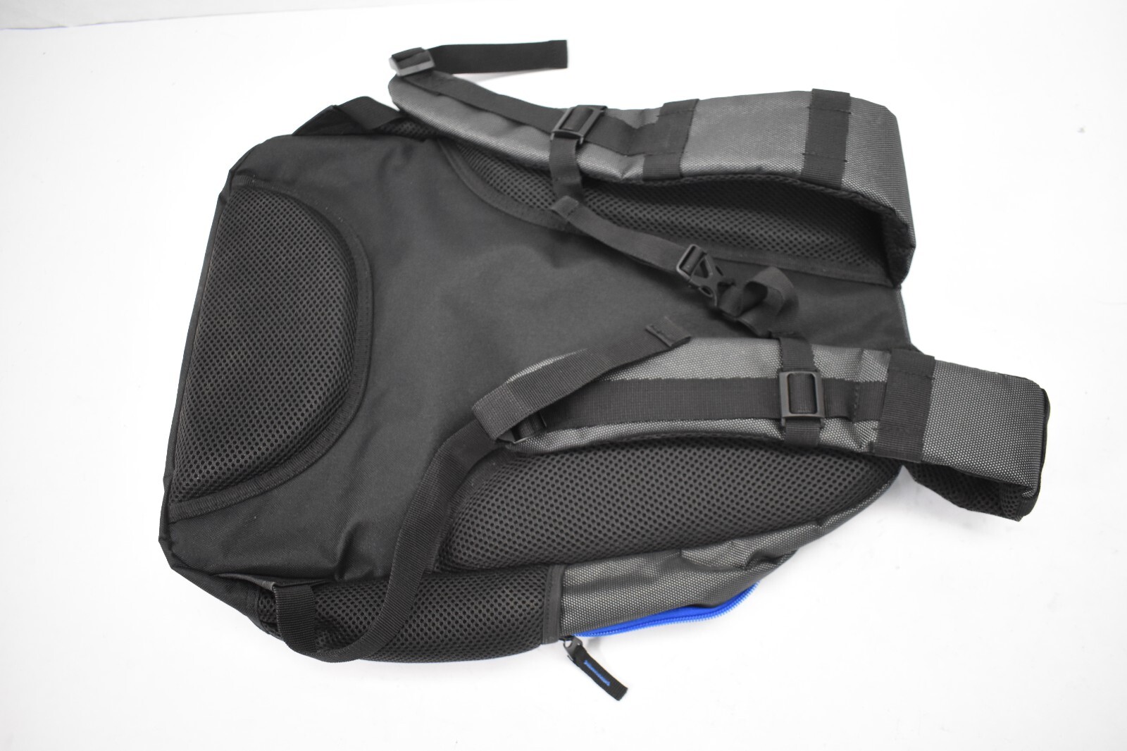 Port Authority BG207 XTreme Backpack Dark Gray/Blue/Shock Blue Zippered Storage