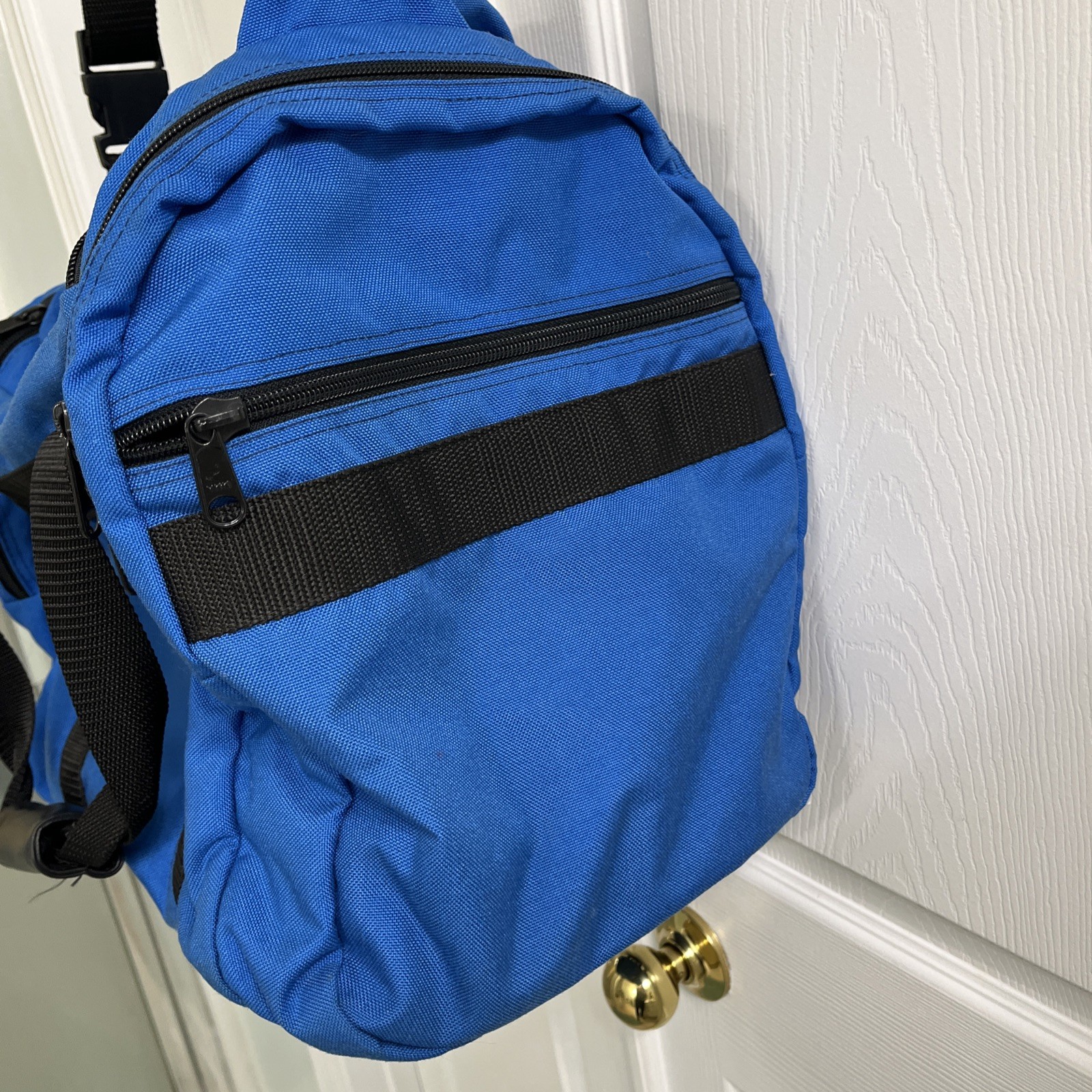 L.L. Bean Blue Fabric Zip Around Outdoor Adventure Duffle Bag